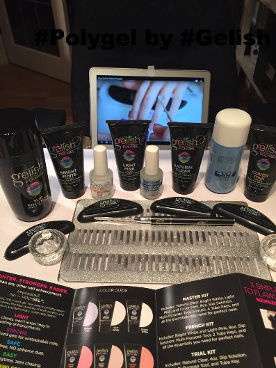Polygel (stronger than hard gel and more flexible than acrylics)